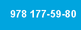 978 177-59-80 978 177-59-80